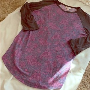 Lularoe style 3/4 baseball tee